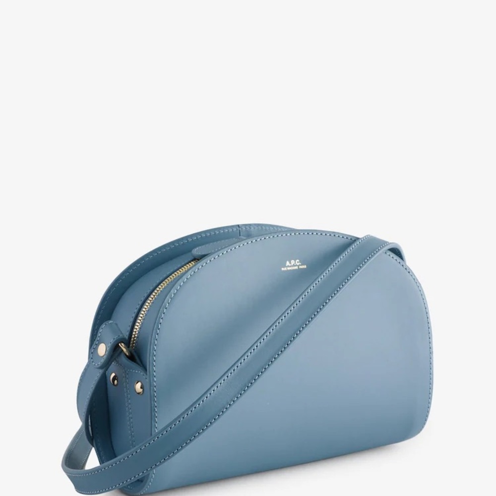A.P.C. Demi Lune Sky Blue Crossbody Bag